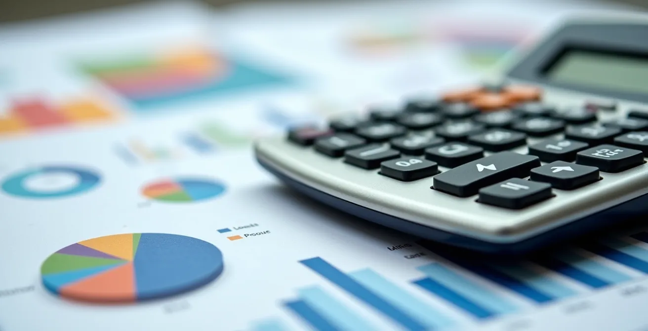 Vue macro de calculs financiers et graphiques pour déterminer les montants de garantie RC Pro