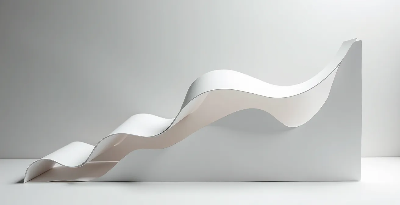 Graphique abstrait montrant l'évolution des tarifs d'assurance avec l'âge