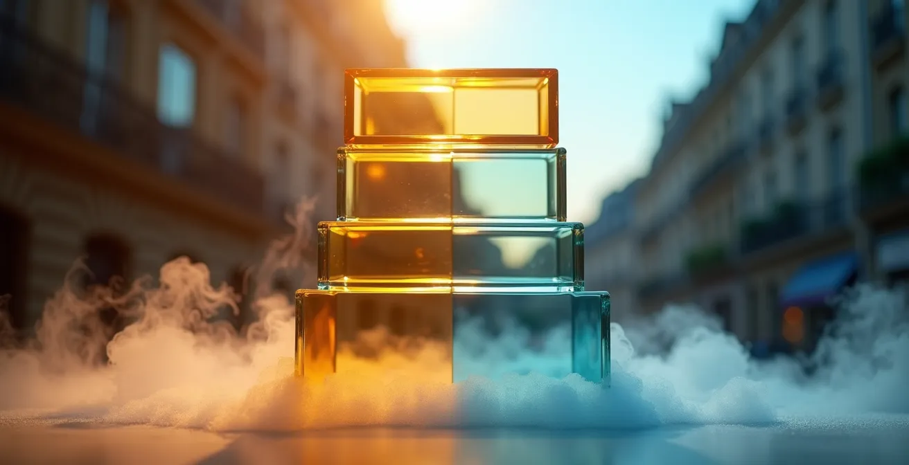 Métaphore visuelle de la protection en cascade des assurances dans un immeuble français