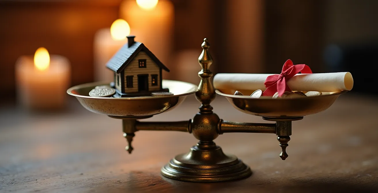 Balance symbolique entre patrimoine successoral et assurance vie